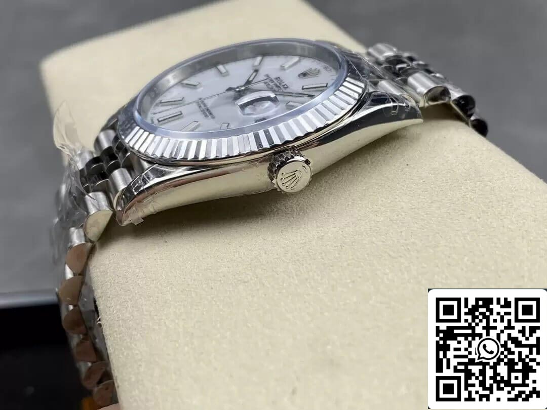 Rolex Datejust M126334-0010 1:1 Melhor Edição VS Factory Mostrador Branco