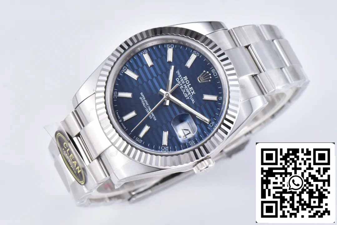 Rolex Datejust 41MM M126334-0031 1:1 Melhor Edição Clean Factory Mostrador Azul