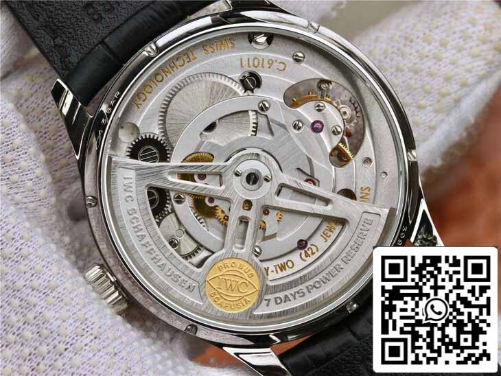 IWC Portuguese Tourbillon 1:1 Best Edition ZF Factory White Dial