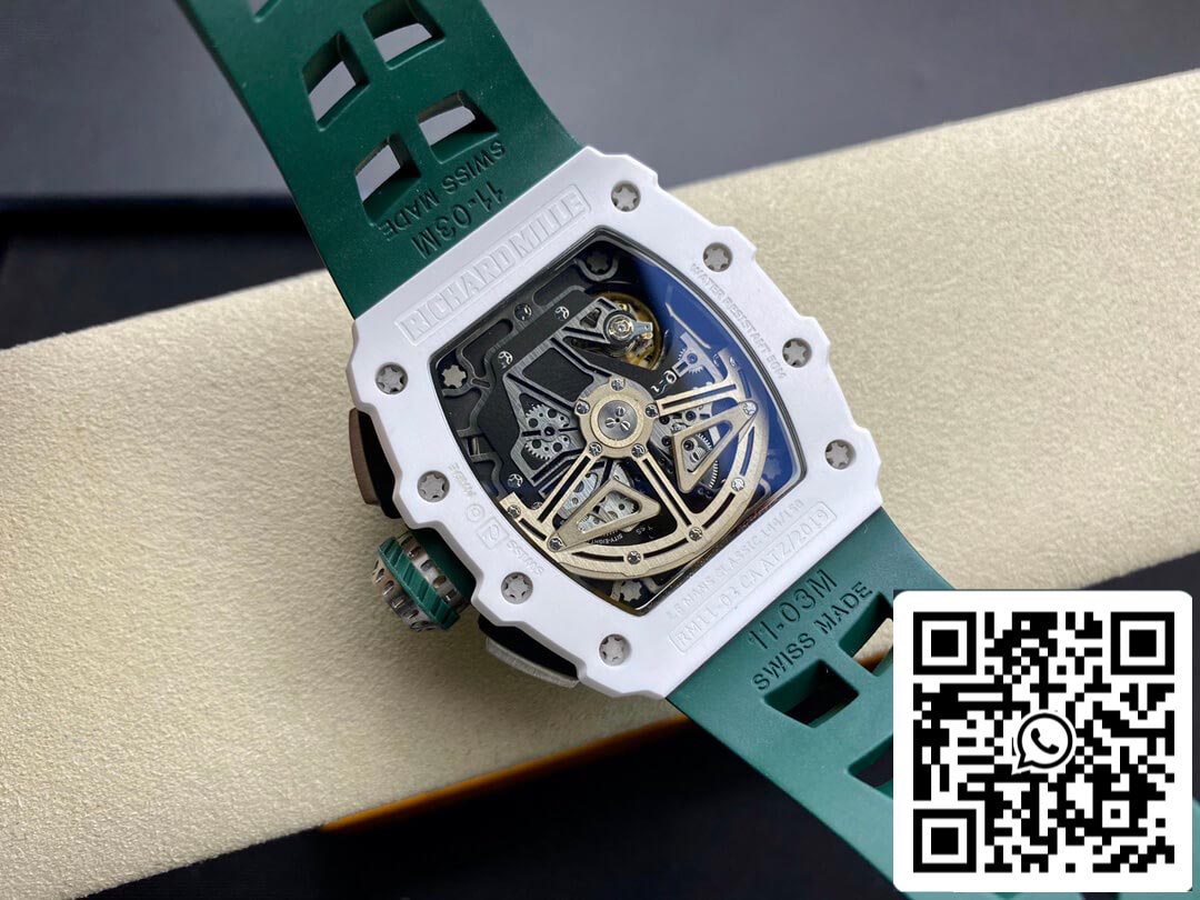 Richard Mille RM011-03 1:1 Mejor Edición KV Factory Correa Verde