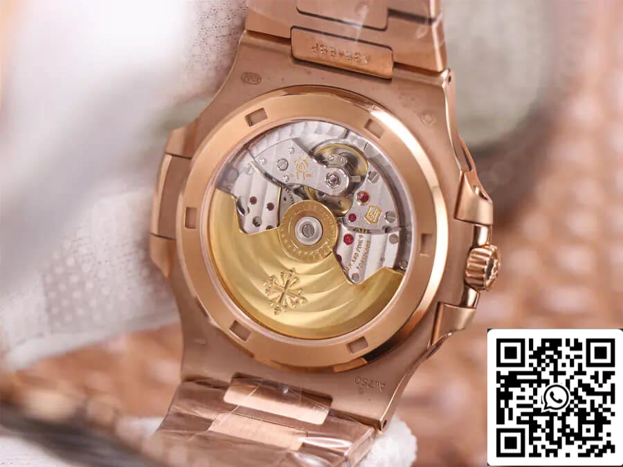 Patek Philippe Nautilus 5711/1R-001 1:1 Meilleure édition PPF Factory V4 Or rose Cadran marron Suisse ETA324