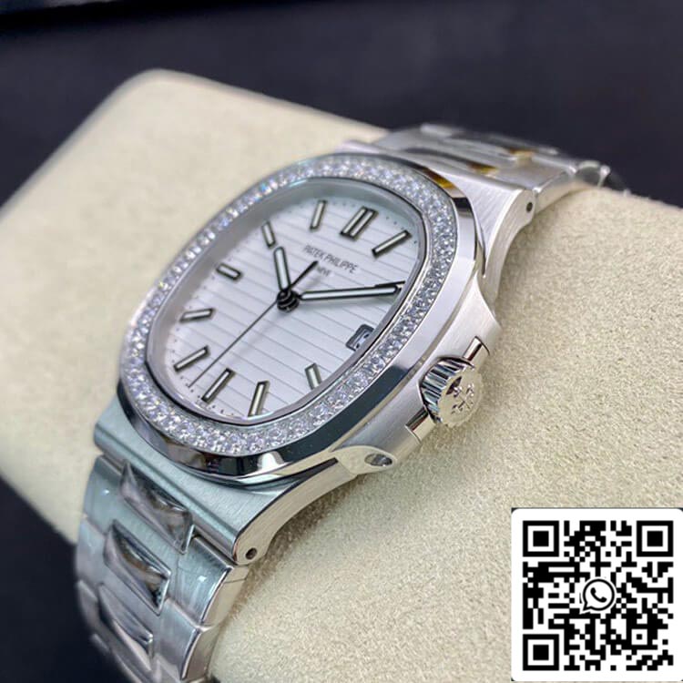 Patek Philippe Nautilus 5713/1G-010 1:1 Meilleure édition PPF Factory V4 Cadran blanc Suisse ETA324