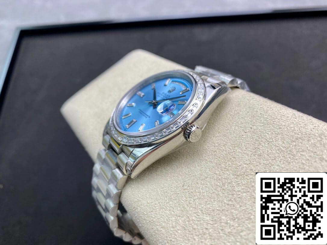 Rolex Day Date 228396TBR 1:1 Best Edition EW Factory quadrante azzurro