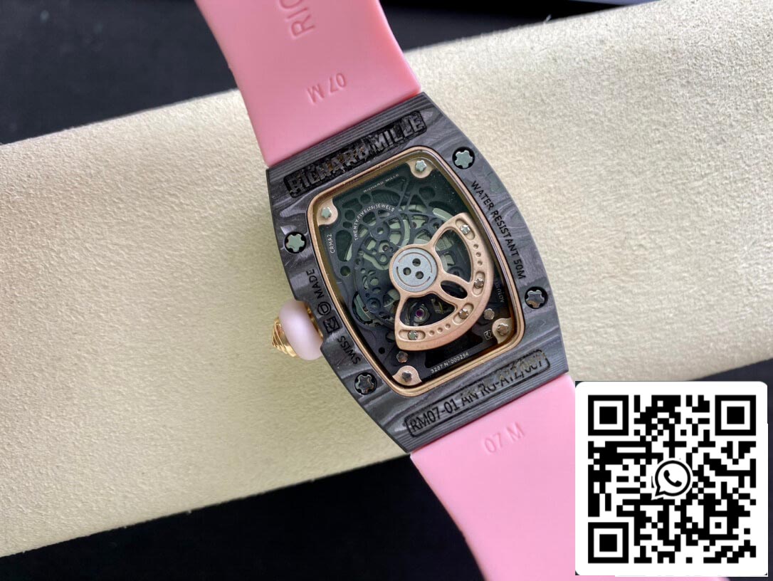 Richard Mille RM-07 Bon Bon 1:1 Mejor Edición RM Factory Correa Rosa