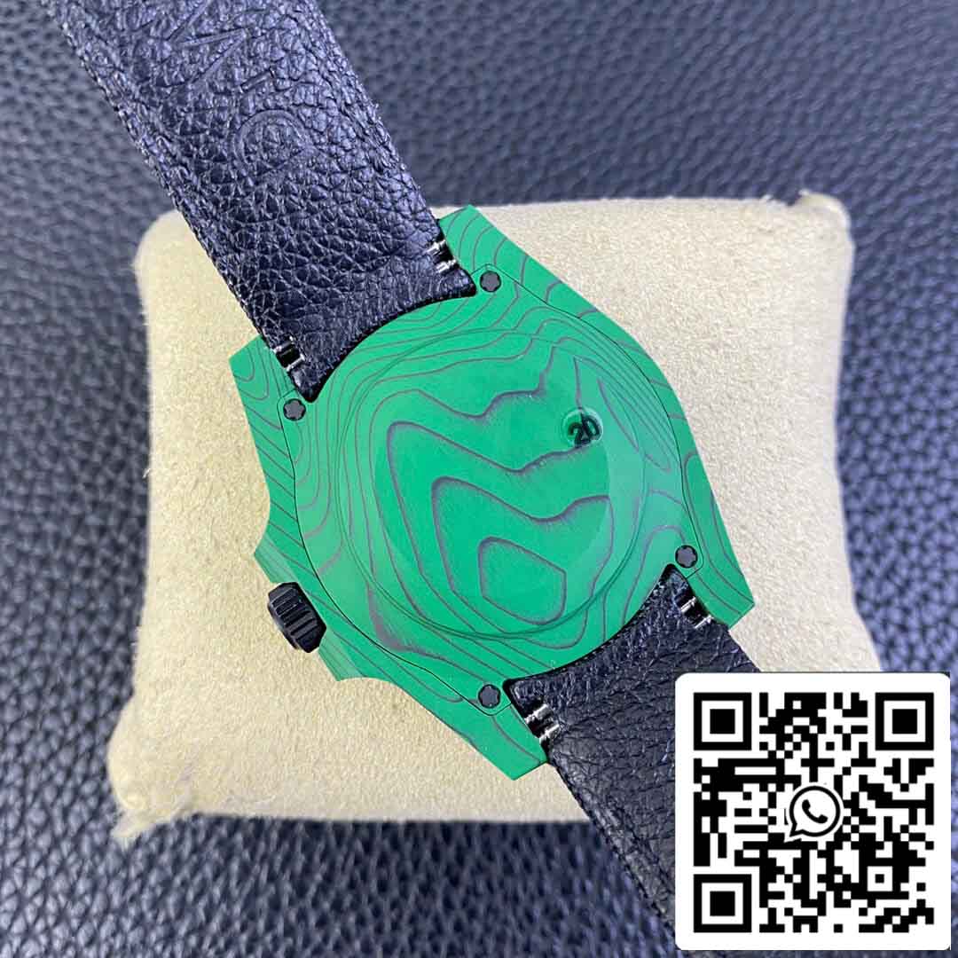 Réplica Rolex Submariner VS Fábrica Verde Moldura De Fibra De Carbono