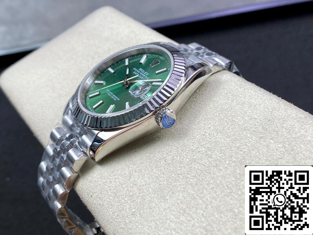 Rolex Datejust M126334-0028 41MM 1:1 Melhor Edição EW Factory Mostrador Verde