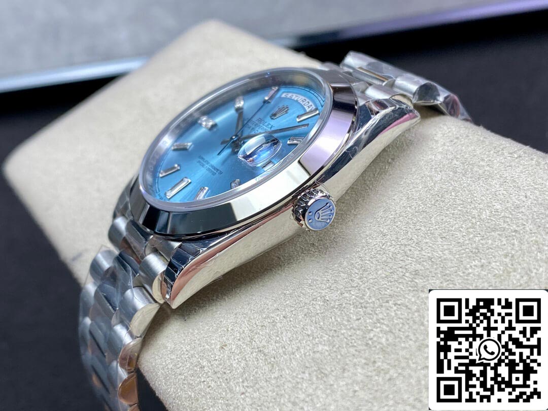 Rolex Day Date 228206 1:1 Meilleure édition EW Factory Cadran bleu glace