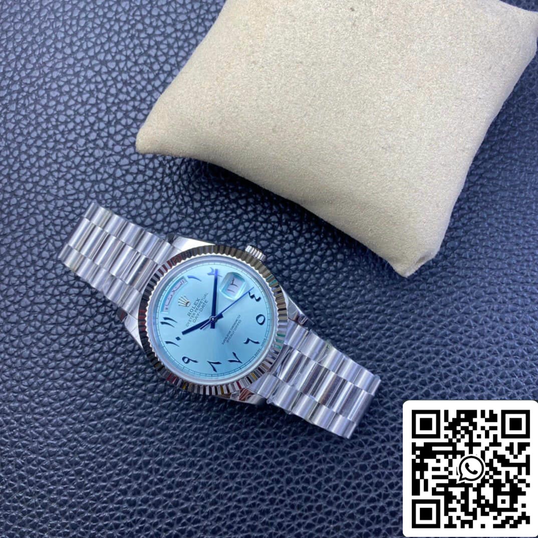 Rolex Day Date 1:1 Best Edition BP Factory Middle East Custom Ice Blue Dial