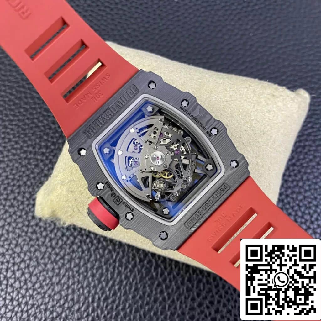 Richard Mille RM35-02 1:1 Meilleure édition T+ Factory Cadran squelette en fibre de carbone