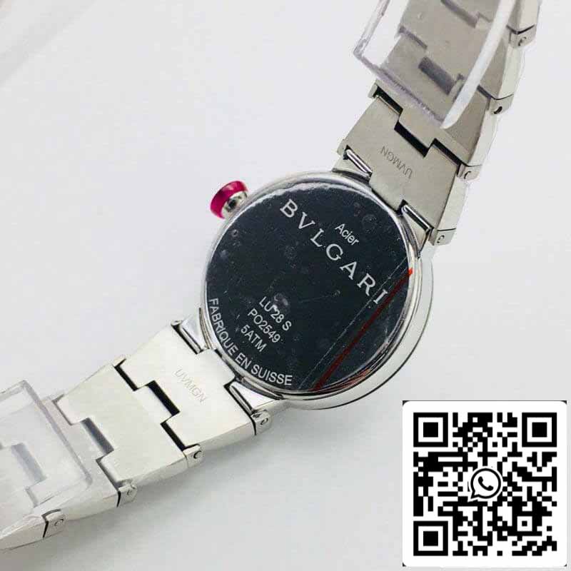 Bvlgari LVCEA 1:1 Meilleure édition BV Factory Cadran noir en acier inoxydable