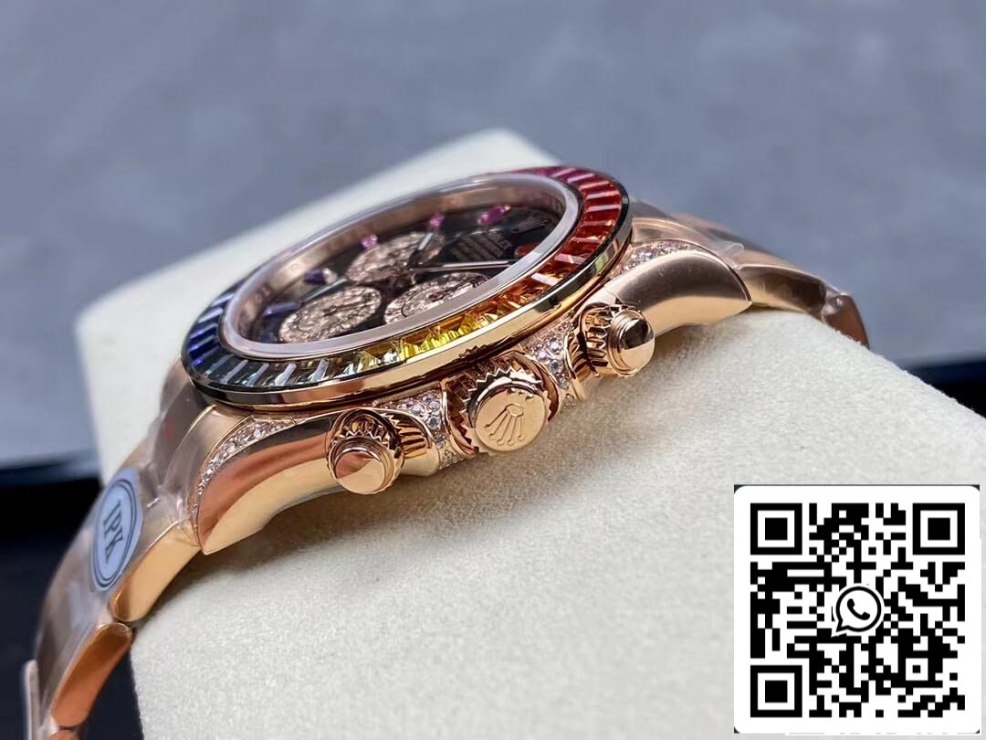 Rolex Daytona 116595 RAINBOW Rose Gold 1:1 Melhor Edição IPK Factory Rose Gold