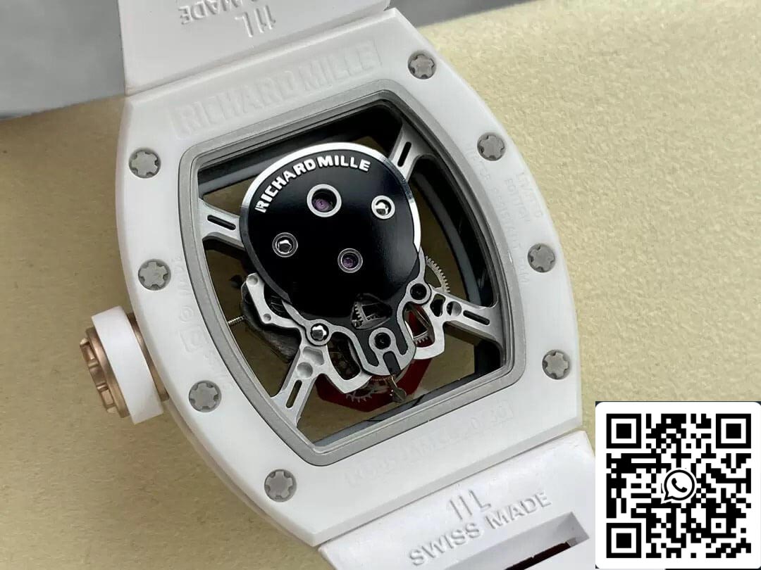 Richard Mille RM52-01 1:1 Best Edition YS Factory Tourbillon Ceramic Case Rubber Strap