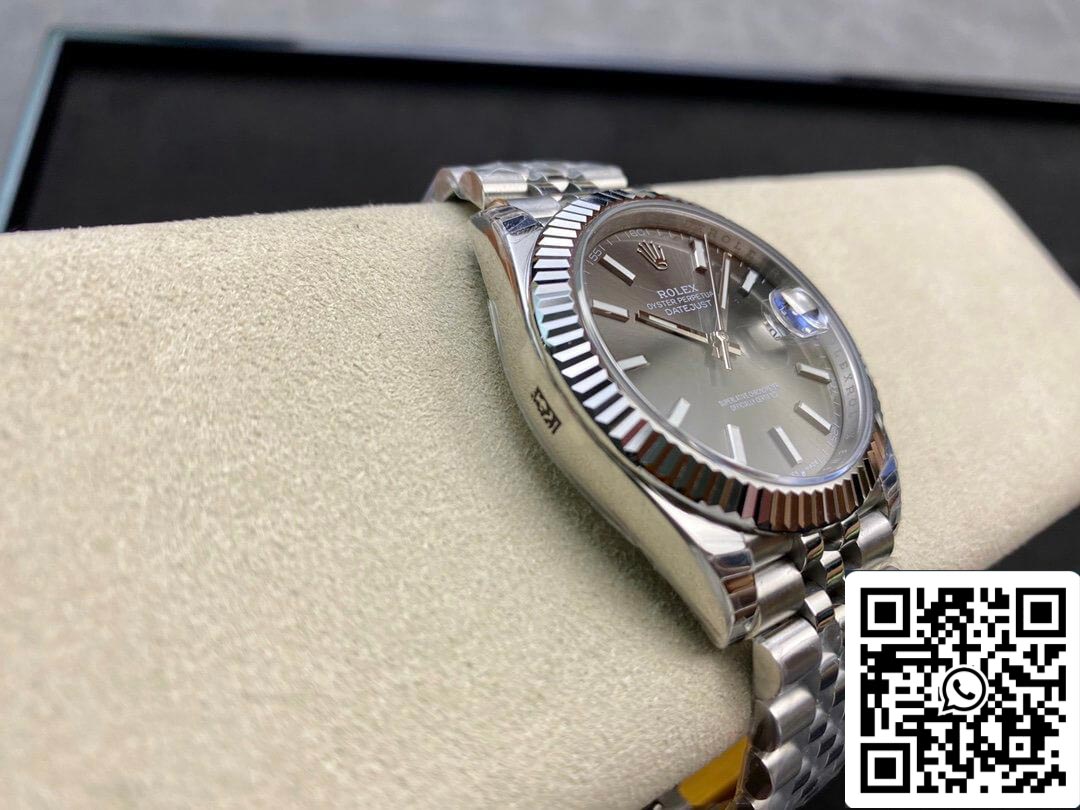 Rolex Datejust M126334-0014 1:1 Melhor Edição EW Factory Mostrador Cinza