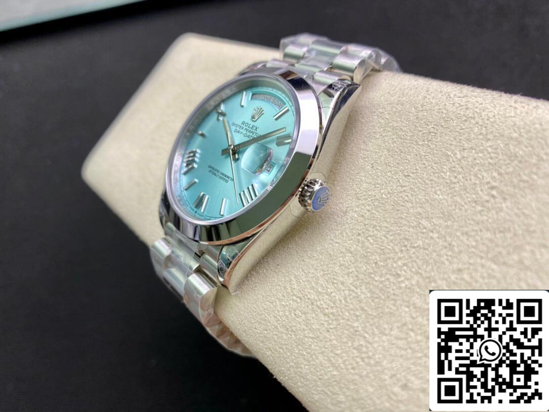 Rolex Day Date M228206-0044 1:1 Melhor Edição EW Factory Ice Blue Dial