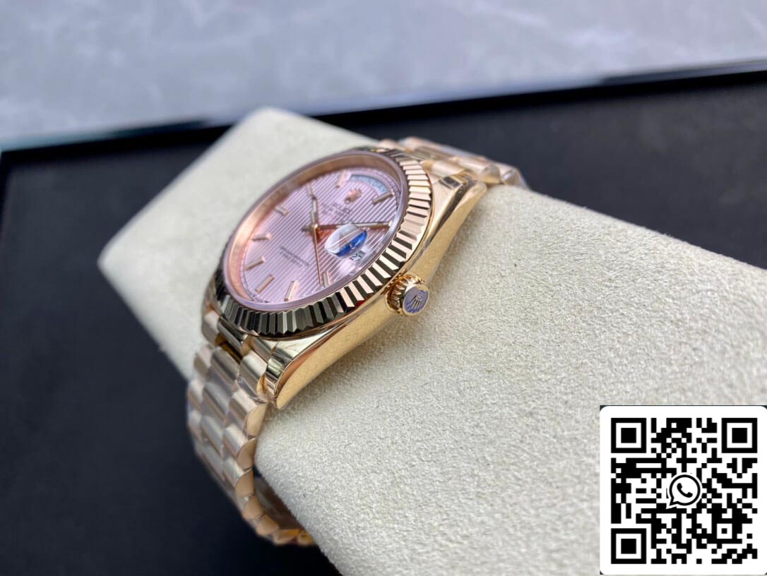 Rolex Day Date M228235-0005 1:1 Melhor Edição EW Factory Rose Gold