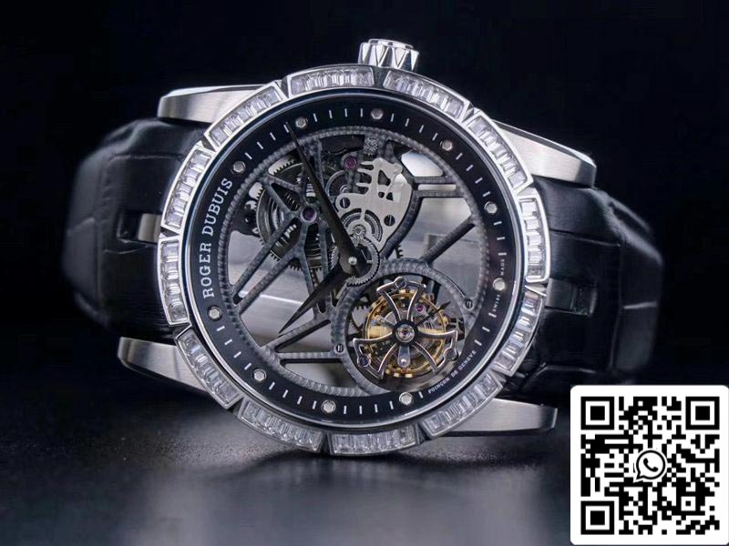 Roger Dubuis Excalibur RDDBEX0393 1:1 Meilleure édition JB Factory Tourbillon V3 Diamond Swiss RD505SQ