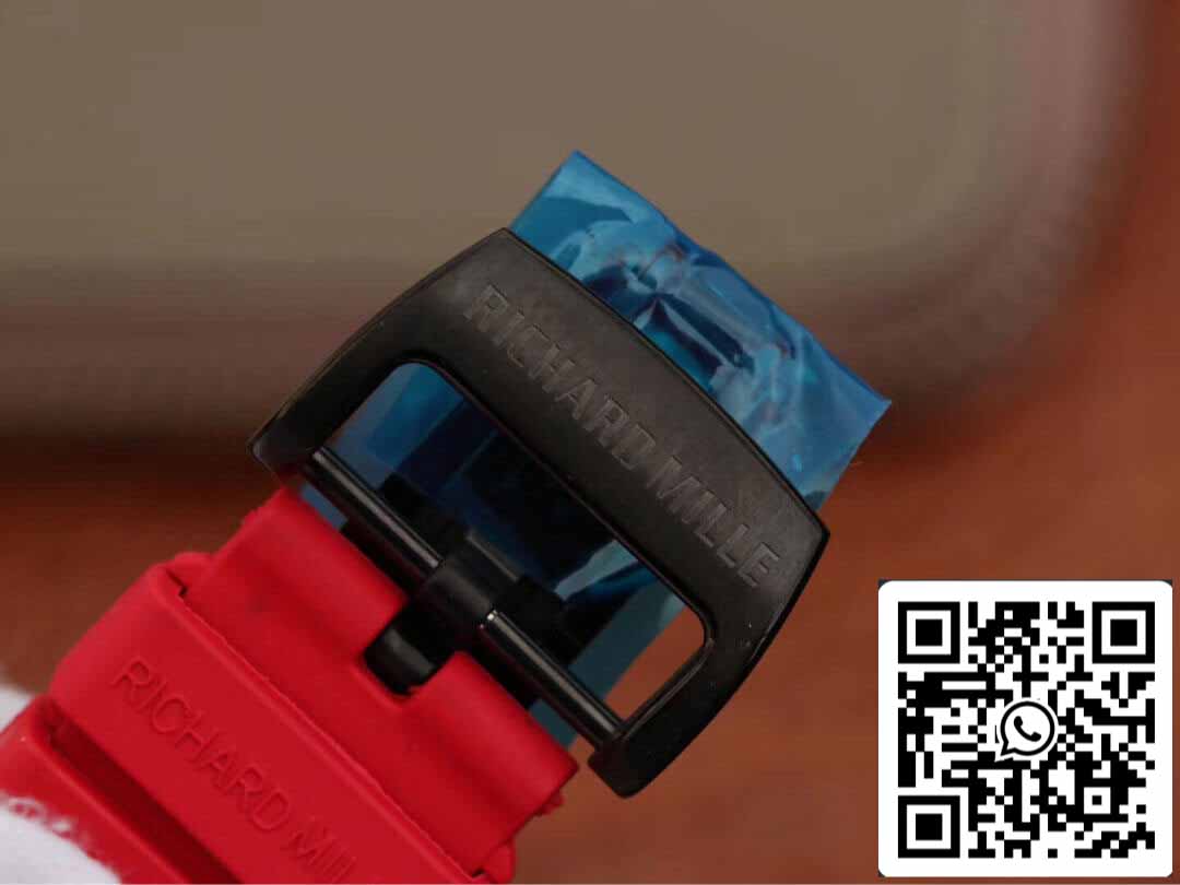 Richard Mille RM53-01 1:1 Meilleure édition KV Factory TPT Bracelet rouge en fibre de carbone