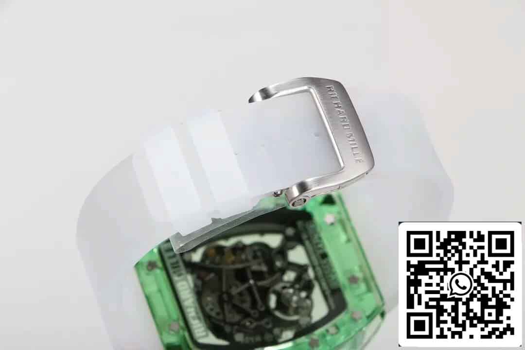 Réplica Richard Mille RM055 Mejor Edición 1:1 RM Factory Esqueleto Verde Dial