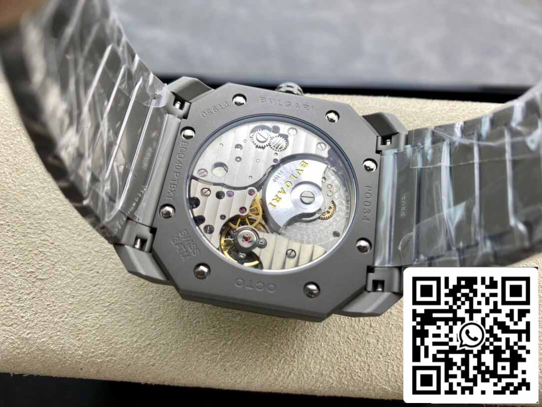 Bvlgari Octo Finissimo 102713 BGO40C14TTXTAUTO 1:1 Meilleure édition BV Factory Cadran gris argenté