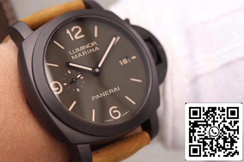 Panerai Luminor PAM386 VS Factory 1:1 Meilleure édition suisse ETA P9000 Cadran et aiguilles gris superluminés