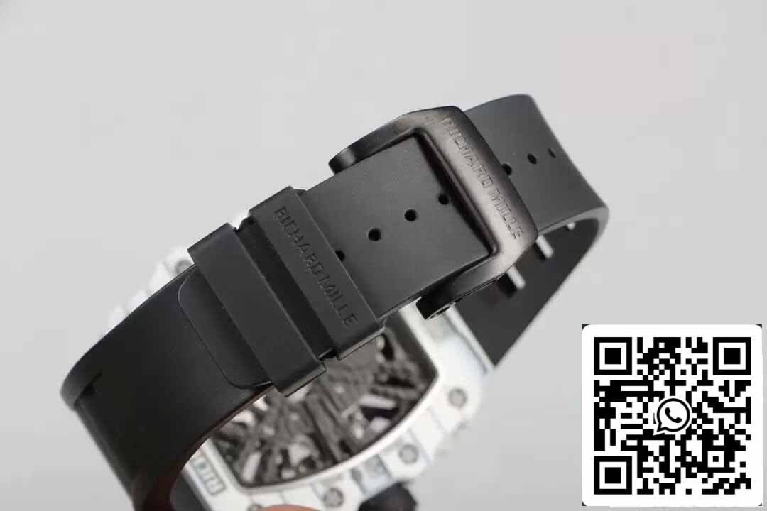 Richard Mille RM12-01 Tourbillon 1:1 Meilleure édition RM Factory Bracelet en caoutchouc noir