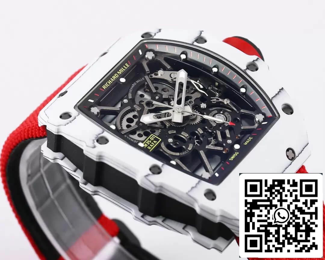 Richard Mille RM35-01 1:1 Meilleure édition BBR Factory Boîtier en fibre de carbone