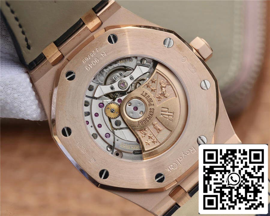 Audemars Piguet Royal Oak 15400 1:1 Best Edition OM Factory Rose Gold Leather Strap EU Watch Store