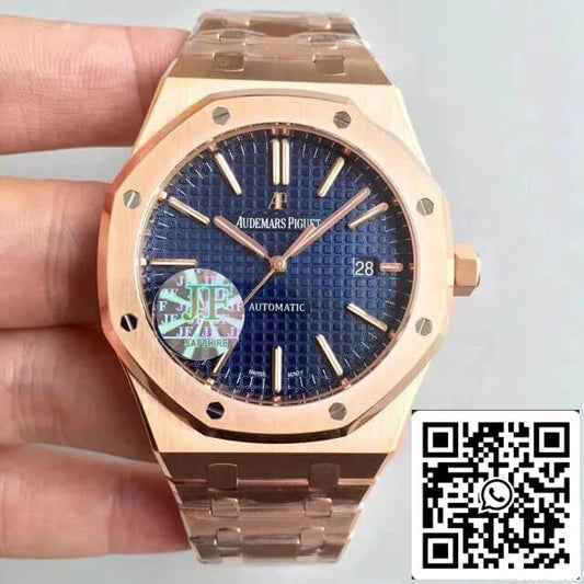 Audemars Piguet Royal Oak 15400OR.OO.1220OR.03 1:1 Best Edition JF Factory Blue Dial EU Watch Store