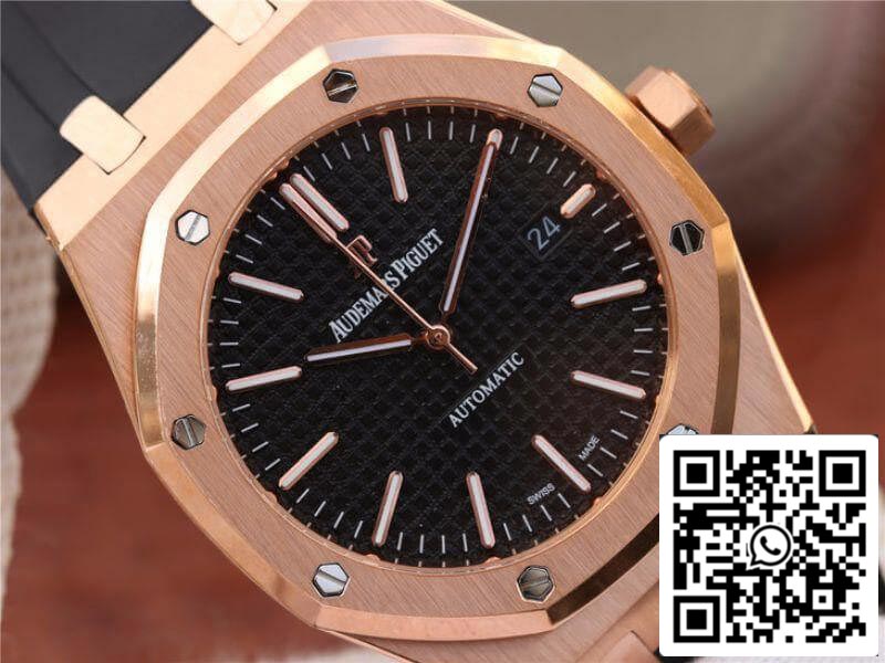 Audemars Piguet Royal Oak 15400OR.OO.D002CR.01 JF Factory 1:1 Best Edition Swiss ETA3120 Black Dial EU Watch Store