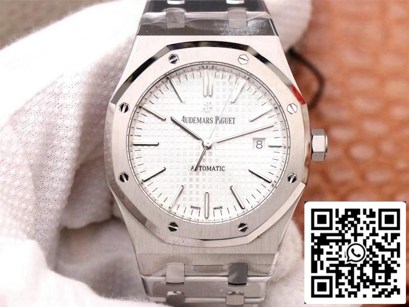 Audemars Piguet Royal Oak 15400ST.OO.1220ST.02 1:1 Best Edition ZF Factory White Dial Swiss ETA3120 EU Watch Store