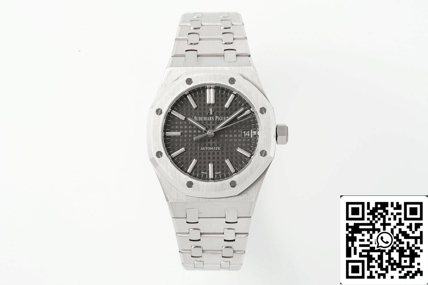 Audemars Piguet Royal Oak 15450ST.OO.1256ST.02 1:1 Best Edition APS Factory Gray Ruthenium Dial EU Watch Store