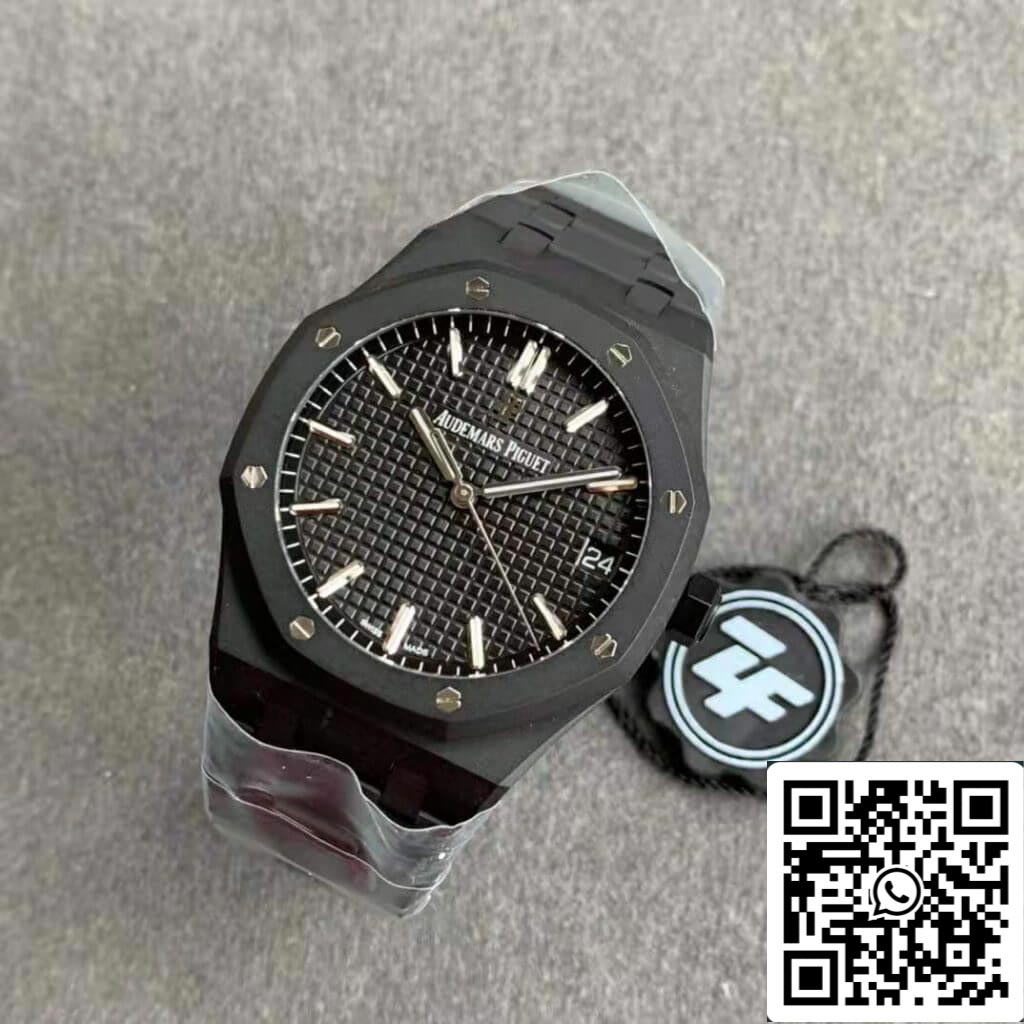 Audemars Piguet Royal Oak 15500 DLC Carbon  Best Edition ZF Factory Black Dial EU Watch Store