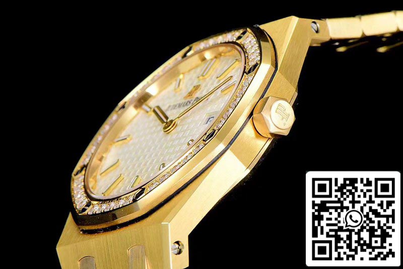 Audemars Piguet Royal Oak 67651BA.ZZ.1261BA.01 1:1 Best Edition JF Factory Yellow Gold Diamond Swiss Quartz EU Watch Store