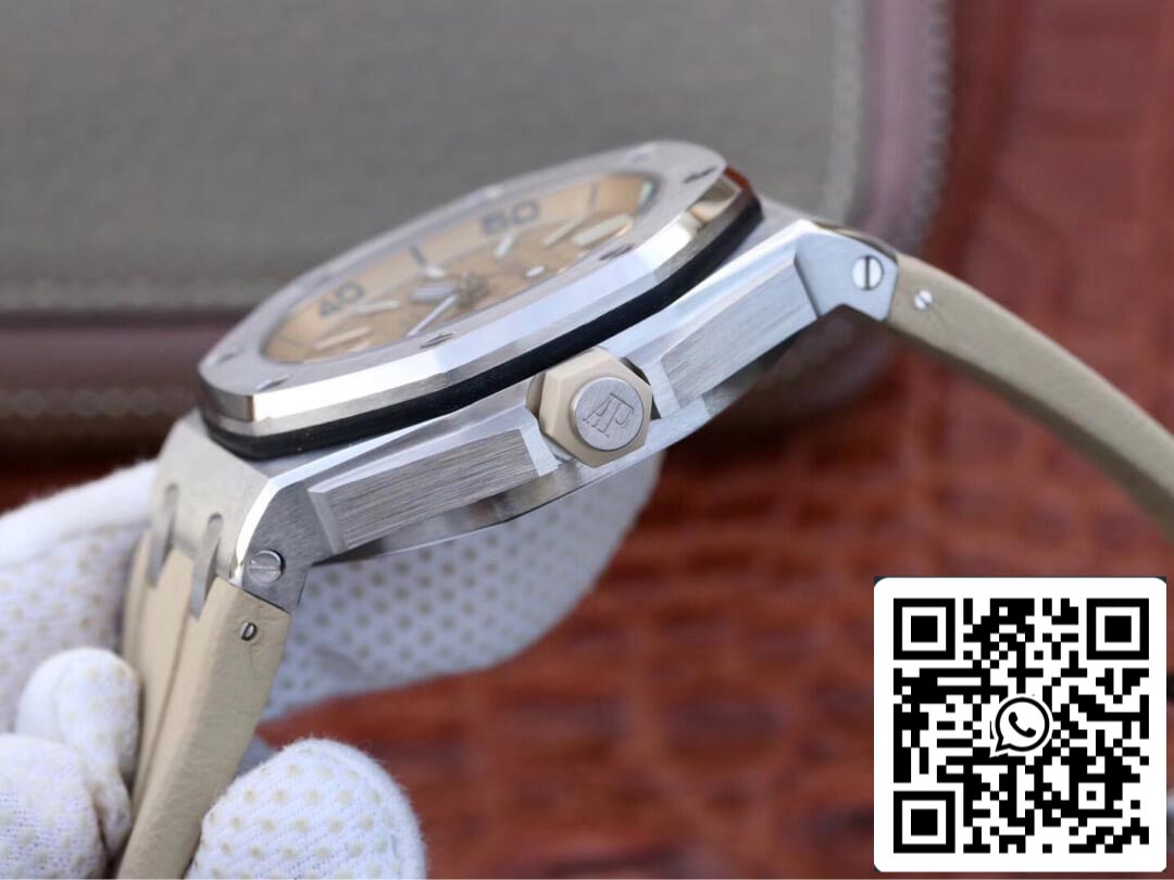 Audemars Piguet Royal Oak Offshore 15710ST.OO.A085CA.01 1:1 Best Edition JF Factory Beige Dial EU Watch Store