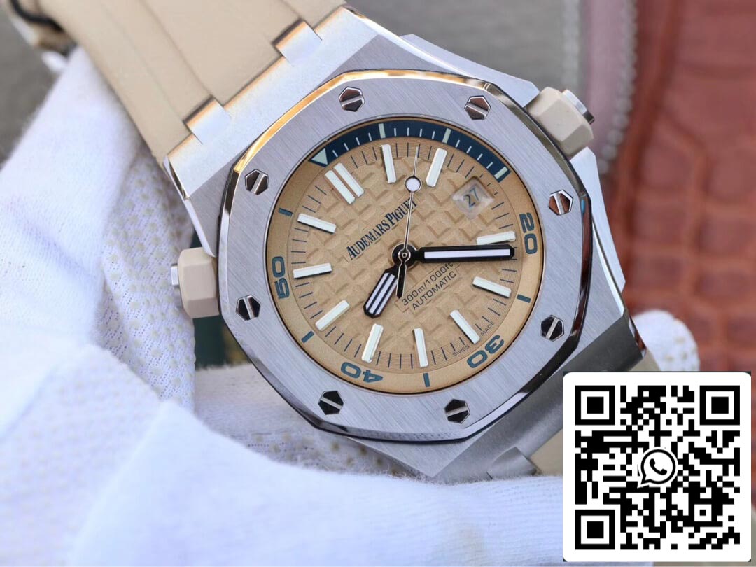 Audemars Piguet Royal Oak Offshore 15710ST.OO.A085CA.01 1:1 Best Edition JF Factory Beige Dial EU Watch Store