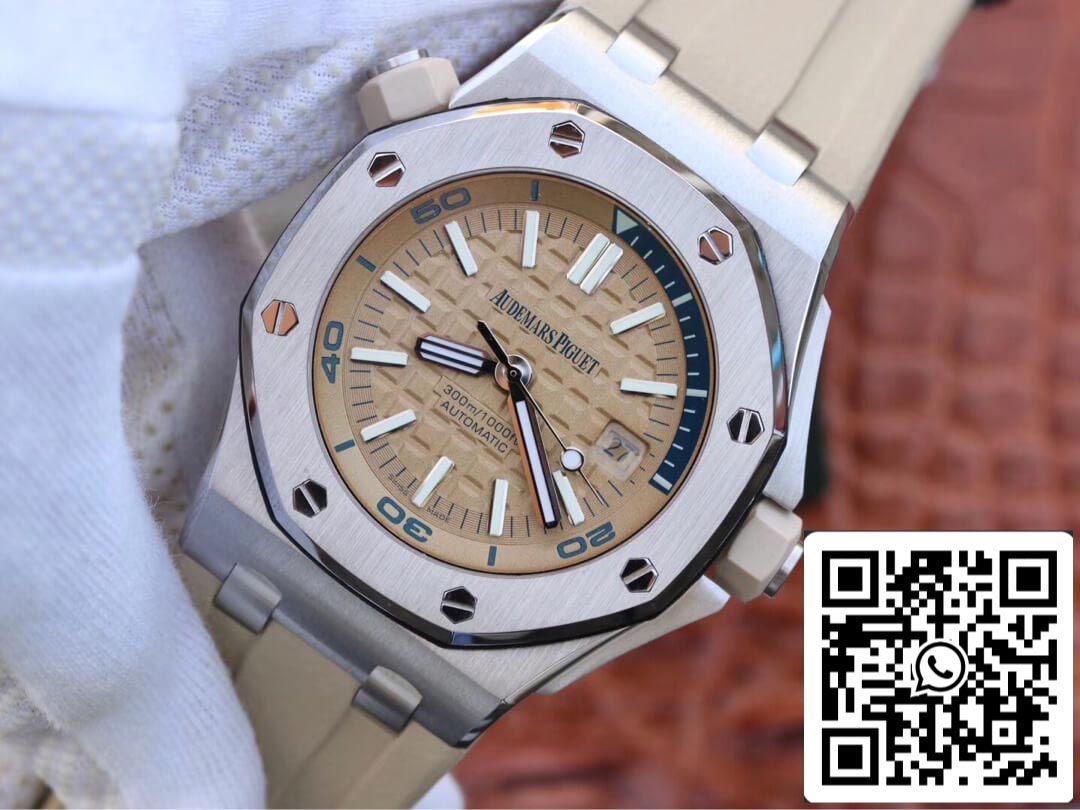 Audemars Piguet Royal Oak Offshore 15710ST.OO.A085CA.01 1:1 Best Edition JF Factory Beige Dial EU Watch Store