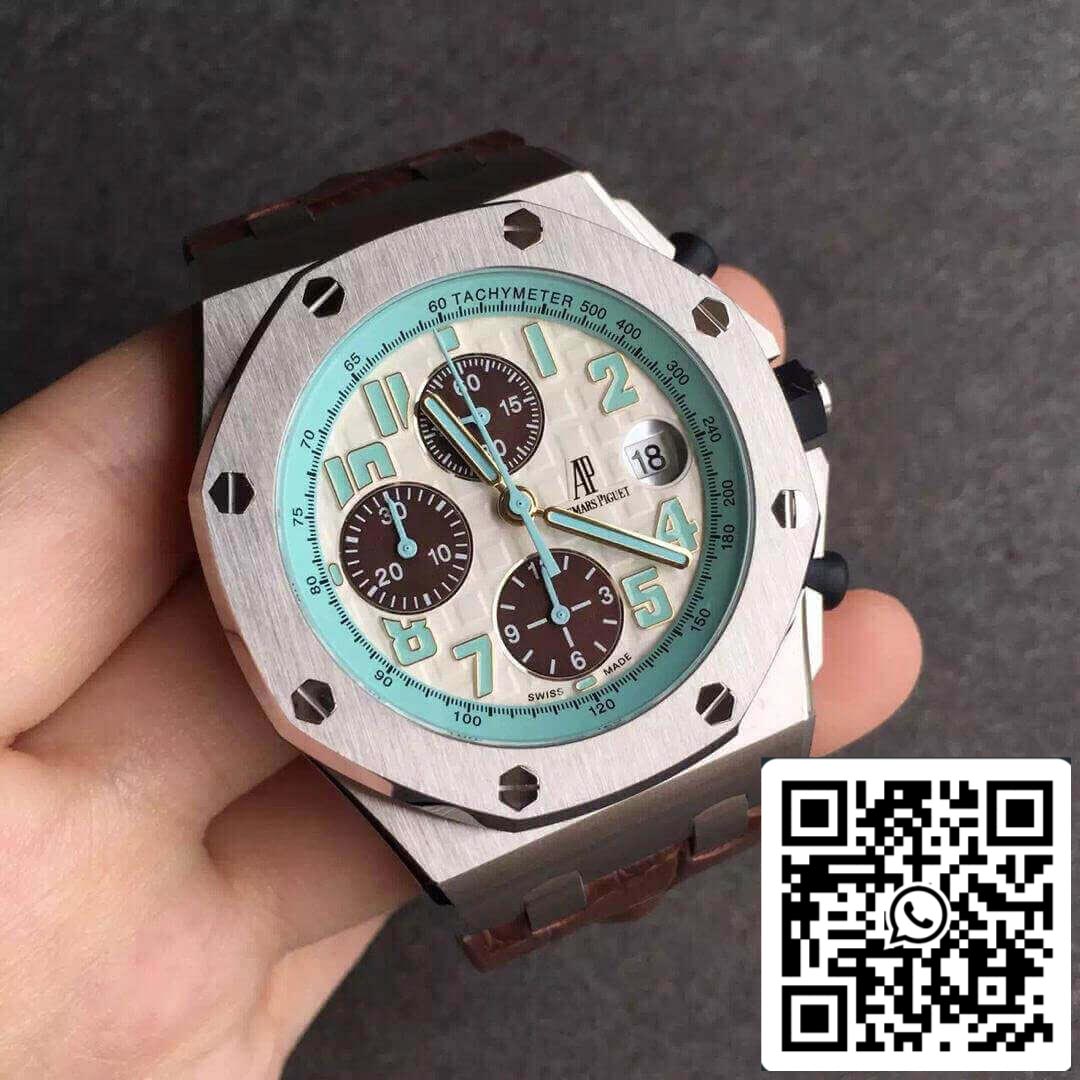 Audemars Piguet Royal Oak Offshore 26187ST.OO.D801CR.01 1:1 Best Edition JF Factory White Dial EU Watch Store