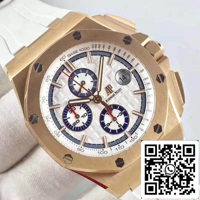 Audemars Piguet Royal Oak Offshore 26408OR.OO.A010CA.01 JF Factory 1:1 Best Edition Swiss ETA3126 White Dial EU Watch Store