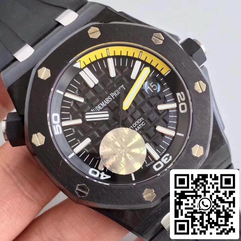 Audemars Piguet Royal Oak Offshore Diver 15706AU.OO.A002CA.01 JF Factory 1:1 Best Edition Swiss ETA3120 Black Dial EU Watch Store