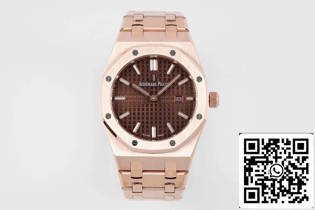 Audemars Piguet Royal Oak Quartz 33MM 67650OR.OO.1261OR.01 1:1 Best Edition ZF Factory Brown Dial EU Watch Store