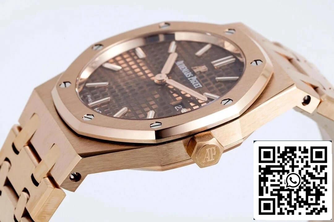 Audemars Piguet Royal Oak Quartz 33MM 67650OR.OO.1261OR.01 1:1 Best Edition ZF Factory Brown Dial EU Watch Store