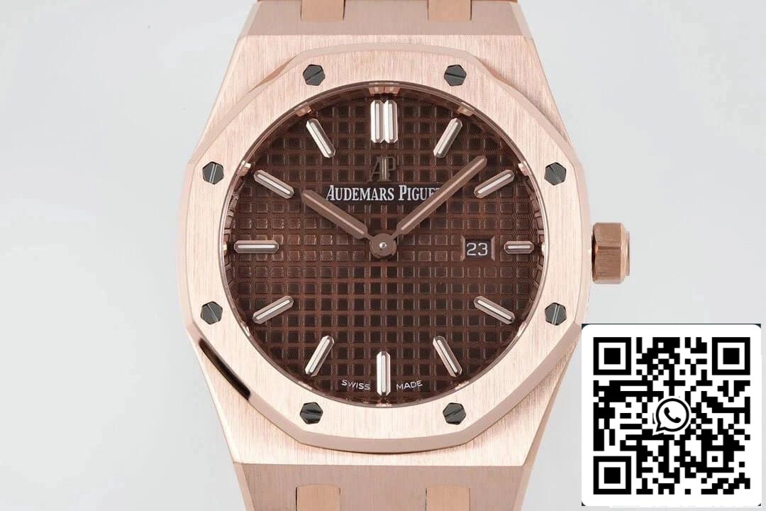 Audemars Piguet Royal Oak Quartz 33MM 67650OR.OO.1261OR.01 1:1 Best Edition ZF Factory Brown Dial EU Watch Store