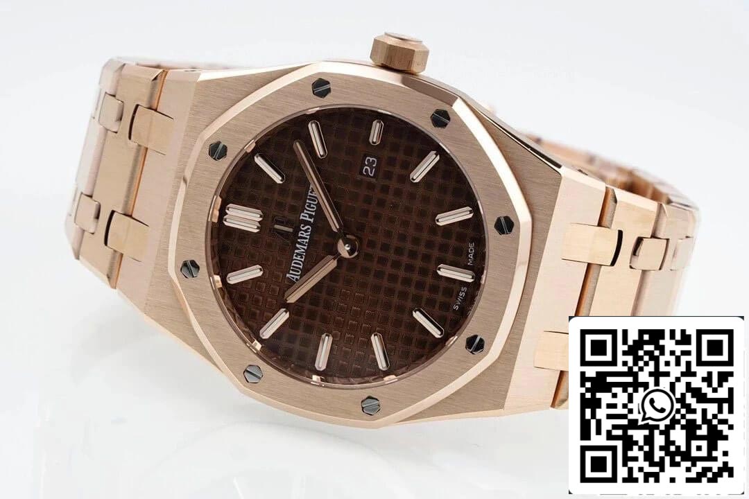 Audemars Piguet Royal Oak Quartz 33MM 67650OR.OO.1261OR.01 1:1 Best Edition ZF Factory Brown Dial EU Watch Store