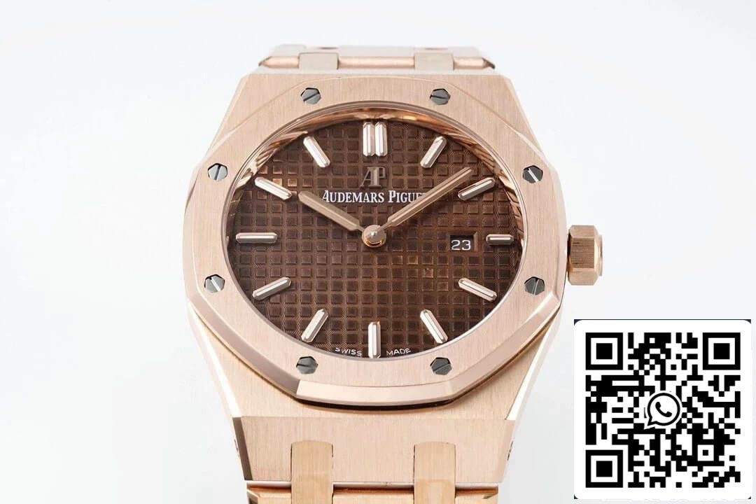 Audemars Piguet Royal Oak Quartz 33MM 67650OR.OO.1261OR.01 1:1 Best Edition ZF Factory Brown Dial EU Watch Store