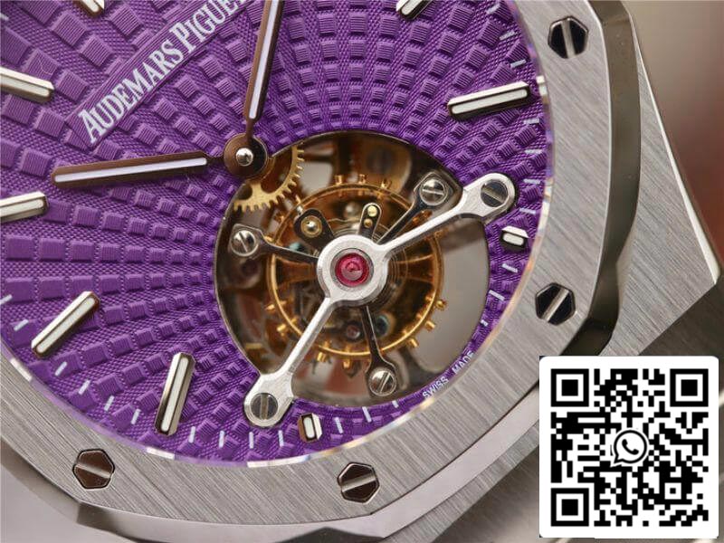 Audemars Piguet Royal Oak Tourbillon 26522ST.OO.1220ST.01 R8 Factory 1:1 Best Edition Swiss Tourbillon Purple Dial EU Watch Store