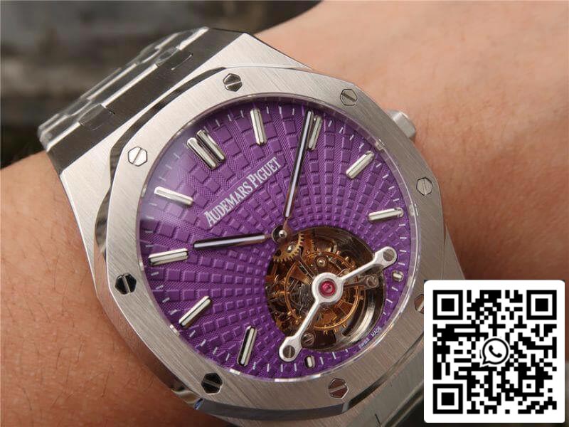 Audemars Piguet Royal Oak Tourbillon 26522ST.OO.1220ST.01 R8 Factory 1:1 Best Edition Swiss Tourbillon Purple Dial EU Watch Store