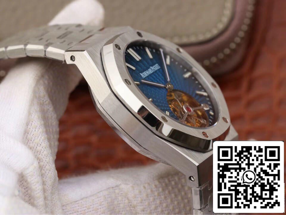 Audemars Piguet Royal Oak Tourbillon 26522TI.OO.1220TI.01 1:1 Best Edition JF Factory Smoky Blue Dial EU Watch Store