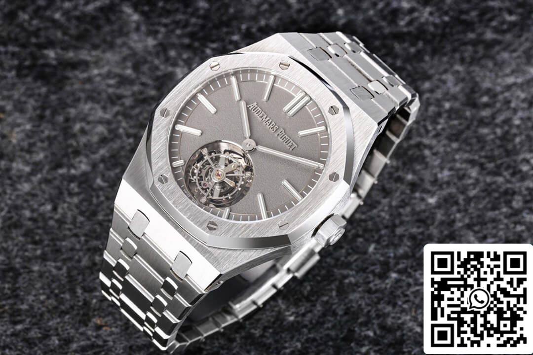 Audemars Piguet Royal Oak Tourbillon 26530TI.OO.1220TI.01 1:1 Best Edition R8 Factory Dark Grey Dial US Replica Watch