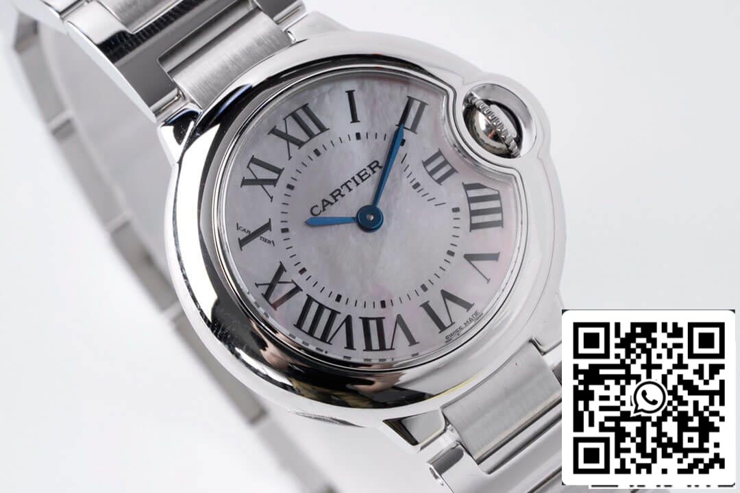 Ballon Bleu De Cartier 28MM 1:1 Best Edition AF Factory Mother-Of-Pearl Dial US Replica Watch