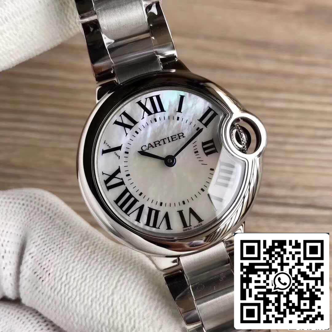 Ballon Bleu De Cartier 33 W6920084 V6 Factory 1:1 Best Edition Swiss Ronda Quartz US Replica Watch